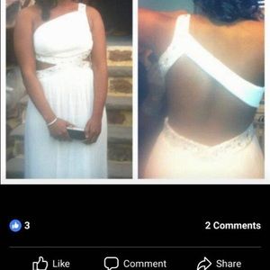 White prom dress